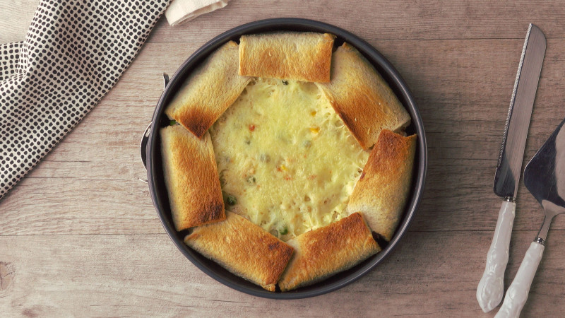 كعكة توست الدجاج