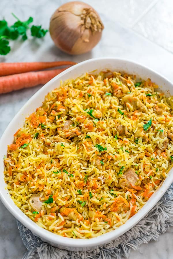 طريقة عمل طاجن الارز بالدجاج