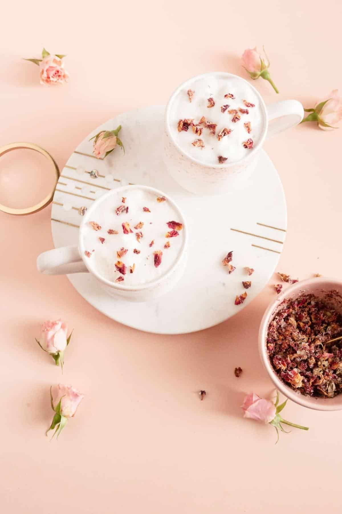 طريقة تحضير شاي الورد التايلاندي