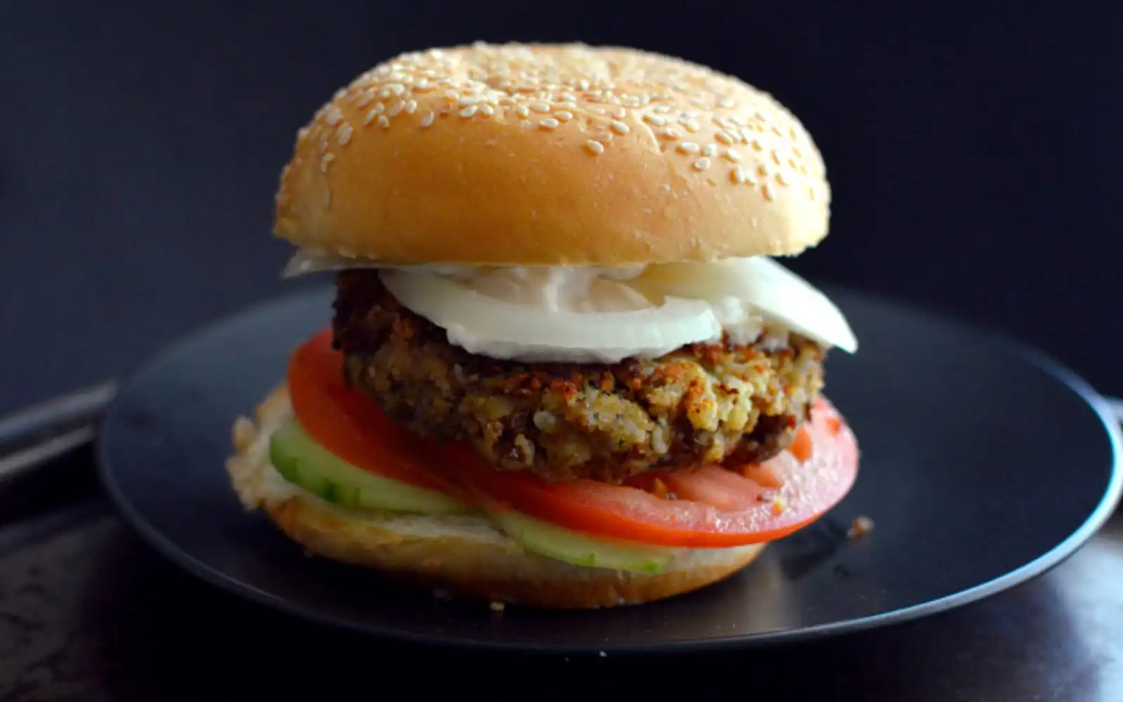 طريقة عمل برجر العدس النباتي