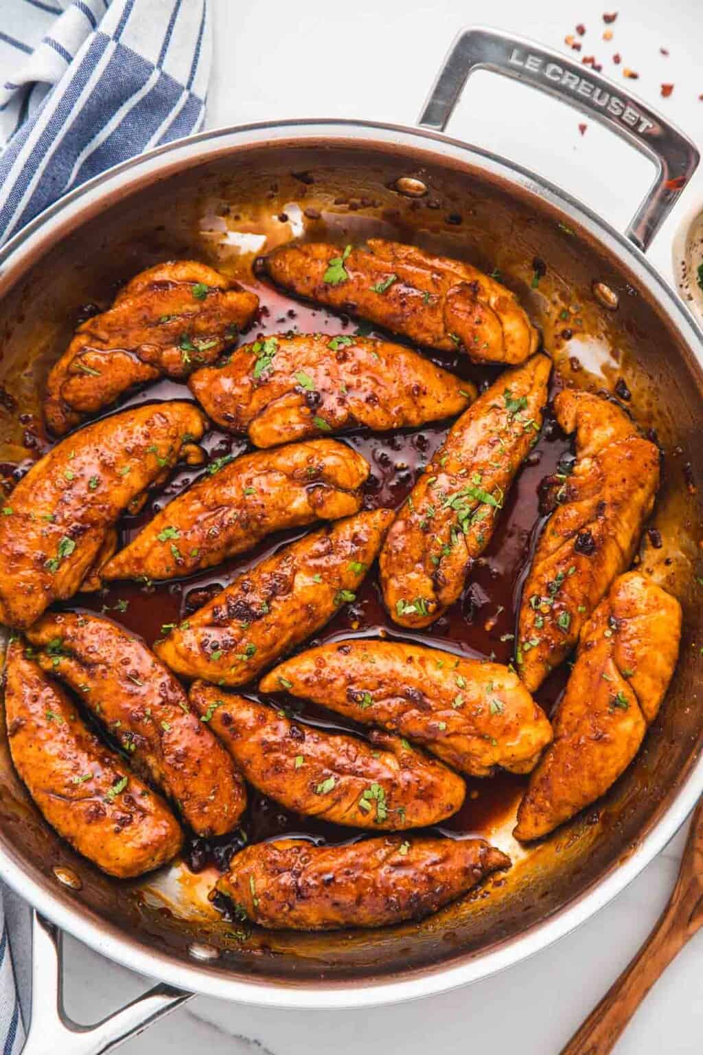 الدجاج بالثوم والعسل