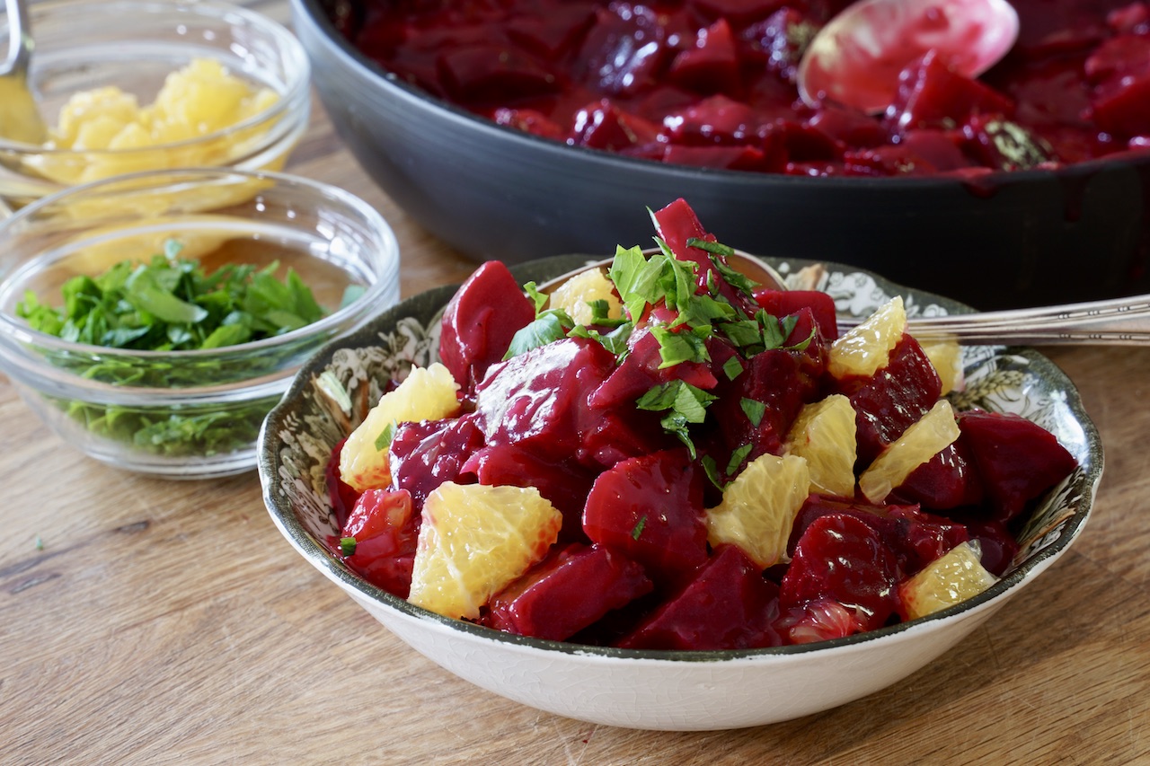 سلطة البنجر بالبرتقال