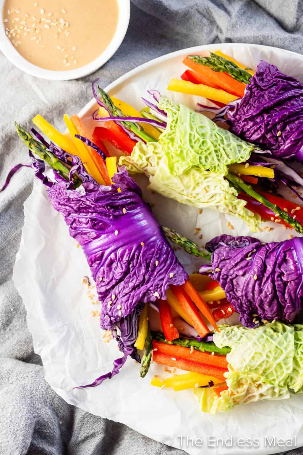 طريقة عمل لفائف الخضار