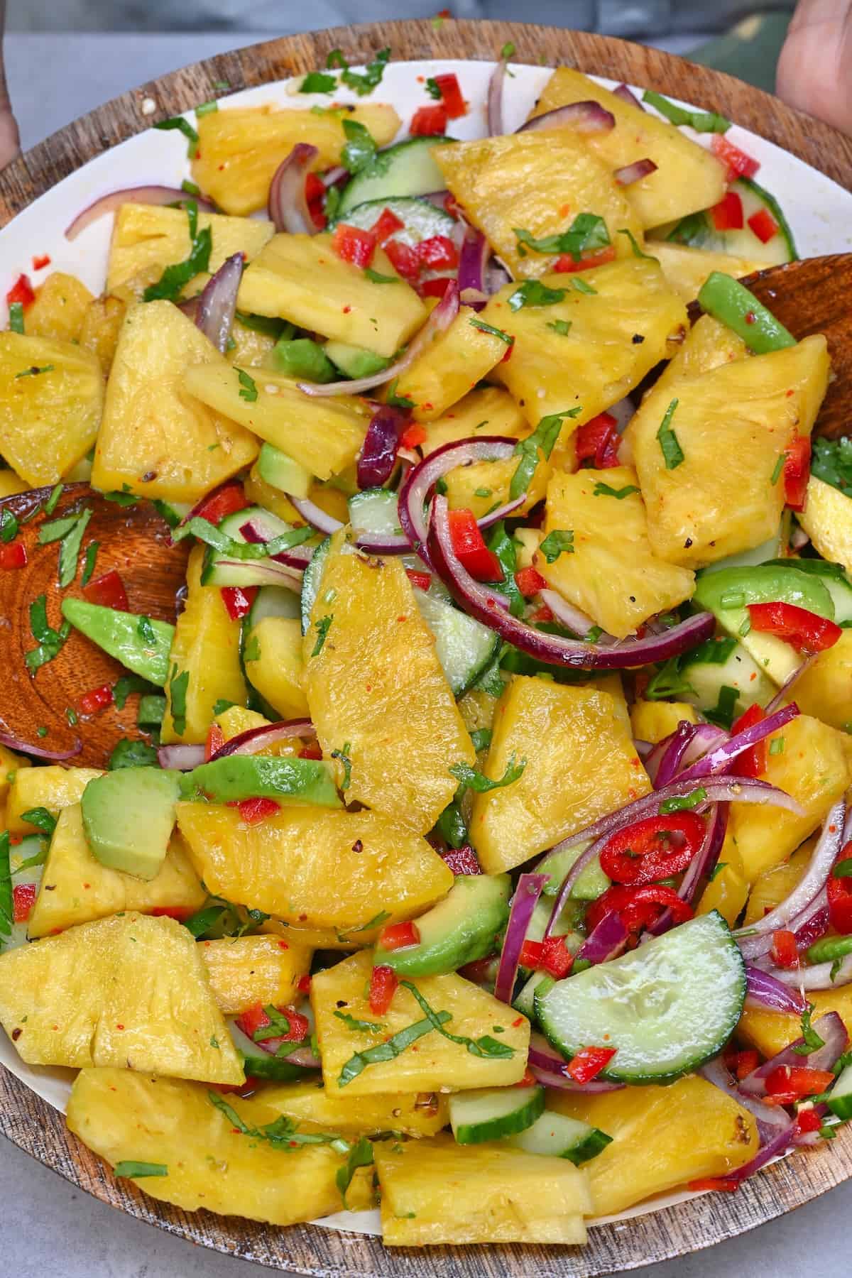 طريقة عمل سلطة الأناناس