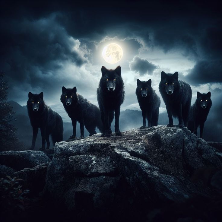 ماذا يرمز الذئاب السوداء؟