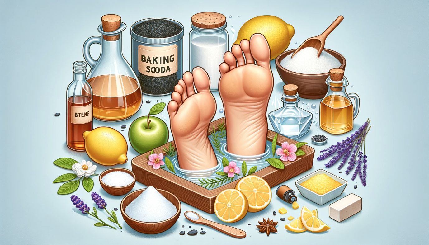 علاج رائحة القدمين بالأعشاب