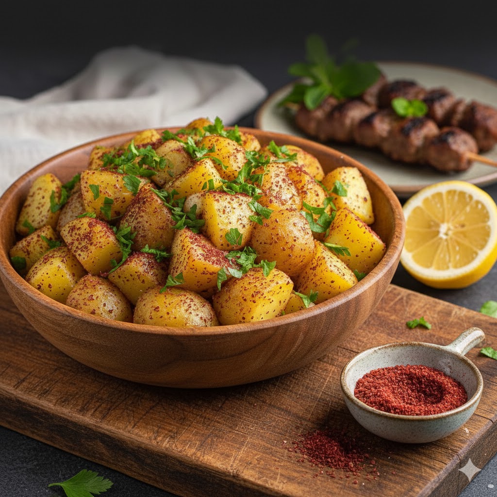 سلطة بطاطس بالسماق