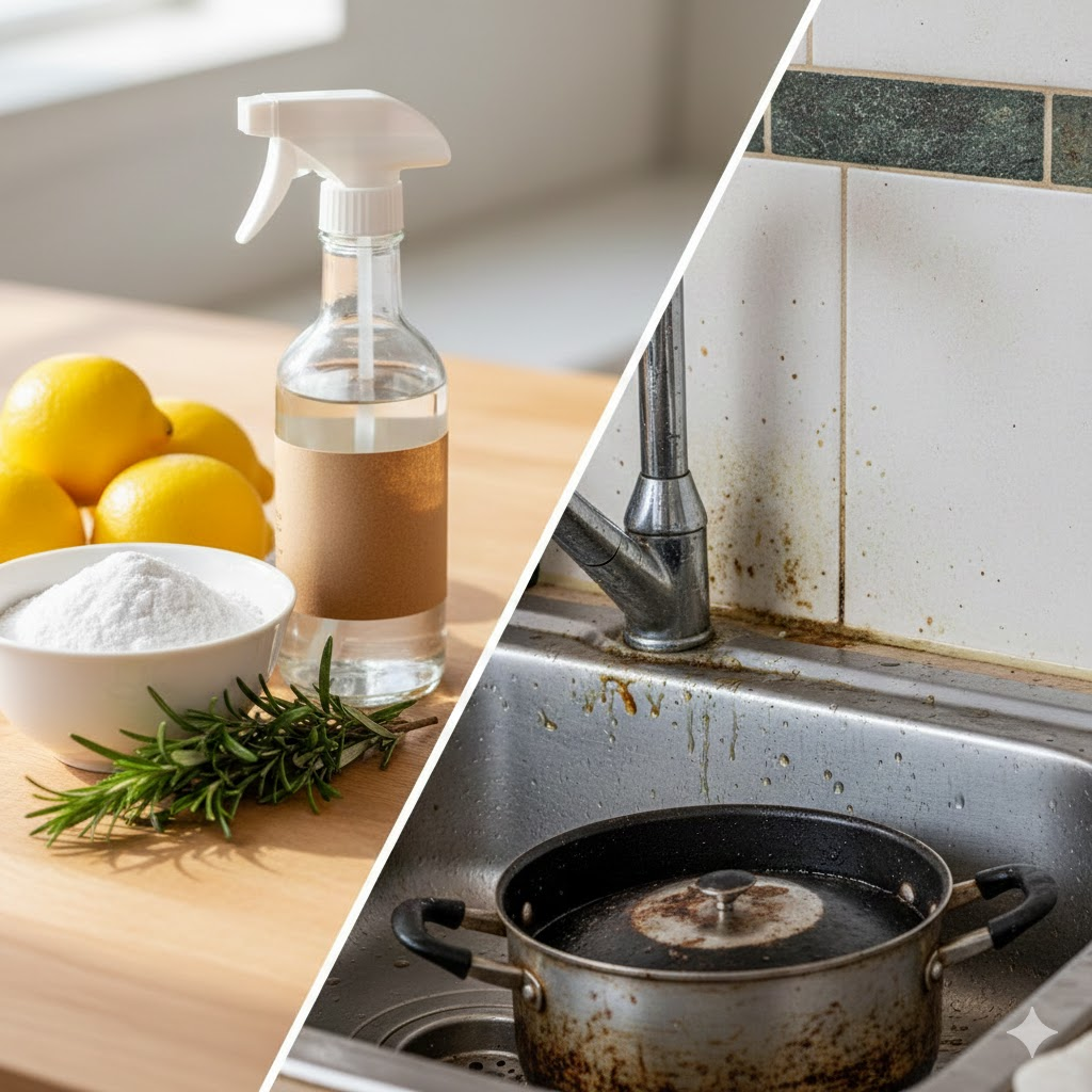 منظفات طبيعية: بدائل رخيصة، فعالة، وصديقة للبيئة