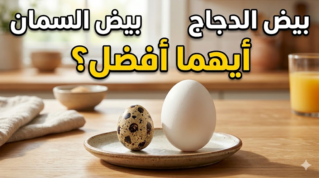 الفرق بين بيض السمان وبيض الدجاج 